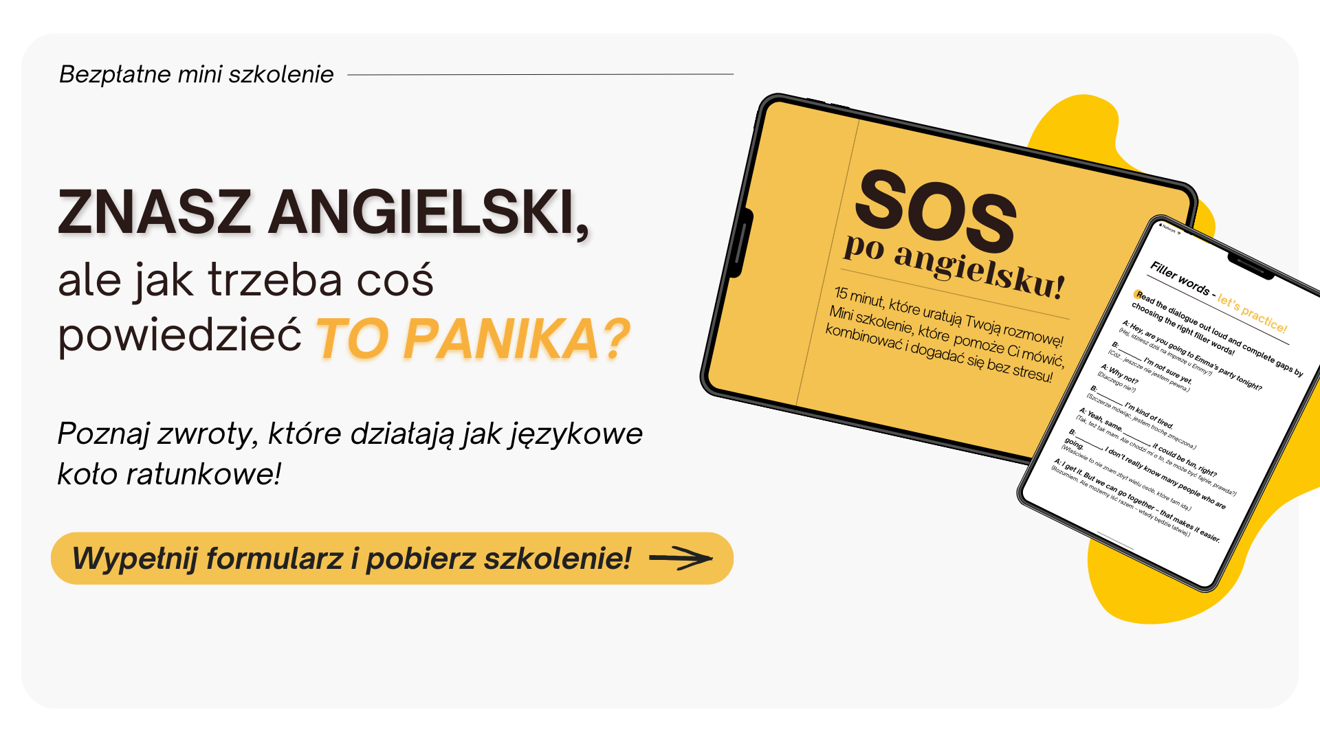 SOS dla angielsku - mini szkolenie